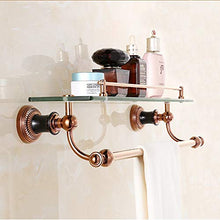 SWNN Bathroom Shelves Toilette in Vetro Bagno Multistrato con Portasciugamani Accessori Bagno Hardware Bagno Mensola Bagno