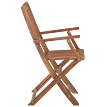 vidaXL 4X Legno Massello d'Acacia Sedie da Giardino Pieghevoli Sedute Esterni