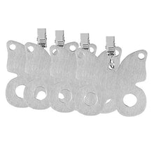 Amuzocity Set di 4 Pesi Tovaglia a Forma di Tovaglia in Acciaio Inox - La Farfalla, 4.5x7cm