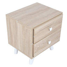 Comodino con 2 cassetti, comodino Comodino Comodino con viti di fissaggio e accessori per soggiorno, camera da letto 43 x 35 x 46,5 cm