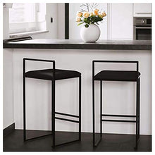 YHNMK Sgabelli da Bar,Sgabelli Alti, Seggiola Moderne Minimaliste in Metallo Casual, Poltrona per Colazione con Poggiapiedi, Seggiole da Cucina, Sgabelli da Bar