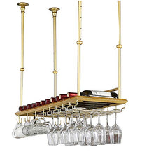 JHGJBJ Hanging Cremagliera del Vino del Metallo, Ferro Battuto Appeso Porta Bicchiere di Vino con Bottiglia di Vino Depressione, Regolabile in Altezza del Boom 55-95cm (Size : 80x35cm)