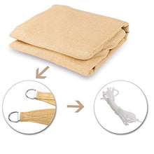 ZHAO Tenda da sole impermeabile per tende parasole da giardino, terrazza Au enanlagen e attività th? - beige 4x6,5 m (colore: beige, dimensioni: 5 x 5 m)