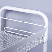 &ripiano di stoccaggio Scaffalature Unità Semplice Casa Cucina Camera da letto Carrello multistrato Bagno Sala da pranzo Scaffale bianco Scaffale di finitura (Color : 4 layer)