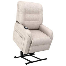 vidaXL Poltrona Alzapersona Elettrica Reclinabile Regolabile con Braccioli Imbottita Morbida Elegante Sedia Relax Poltroncina Crema in Similpelle