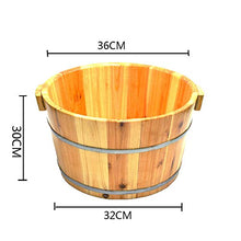 Vasca Di Legno Del Piede Del Barilotto Di Pedicure Del Bacino Dei Piedi Di Ammollo Della Famiglia Con I Massaggiatori Del Coperchio 30cm Alta Vasca Di Salute Regalo Di Sanità Di Mezza Età E Anziano