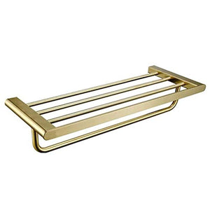 AGGF Portasciugamani Portasciugamani a Muro Portasciugamani da Bagno in Ottone Portasciugamani in Ottone Finitura Spazzolata Portaoggetti per mensole per Hotel per la Cucina 20~60 cm AW E-7 (di