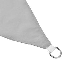 [en.casa] Tenda a Vela Parasole Oscurante Protezione Raggi UV e Vento Impermeabile Triangolare 4m x 4m x 4m Grigio Chiaro