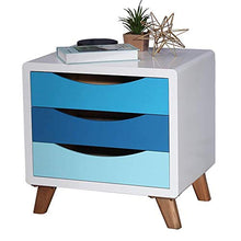 DGHJK Mobili per la casa, Comodino Moderno Nordico con ripiano per Camera da Letto a 3 cassetti 48 x 40 x 50 cm