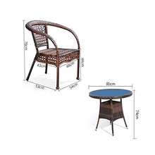 HLZY Tavolo in Vimini in Rattan mobili in Patio e Set s Mobili da Giardino in Rattan Set Patio Mobili per mobili da Giardino Conservatorio Set da tavola tavolino da caffè con Conversazione tavolino