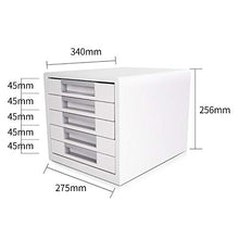 LCA Schedario Classificatore Verticale Schedario, File Cabinet di Archiviazione A Cinque Livelli Desktop, Cassetto A 5 Strati Scatola di Archiviazione per File A4 Uso Ufficio