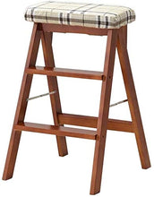 Sgabello Legno Scala a pioli Pieghevole Walker Sgabello / 3 Scala a pioli, di Legno Dining Chair Fiore Spugna Chair Stair Chair esteso Bar Stool At Home Attrezzo da Giardino Heavy Duty Max.