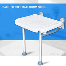 GLJMTY Sedile da Doccia Ribaltabile con Gambe Sgabello da Bagno da Bagno Panca A Muro