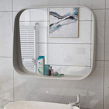 Mirror Specchio per la casa Specchio per Il Bagno Specchio per Il Bagno Pugno Gratuito cremagliera mensola del Bagno Specchio per Appendere Lo Specchio Quadrato Specchio per Il Trucco 500mm × 700mm