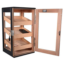 Humidor Cigar Humidors - Cigar Cabinet Contenitore di sigari di importazione di legno di cedro grande capacità 3 strati di sigari Umidità umidità costante Cabinet Display Cabinet .Deposito perfetto de