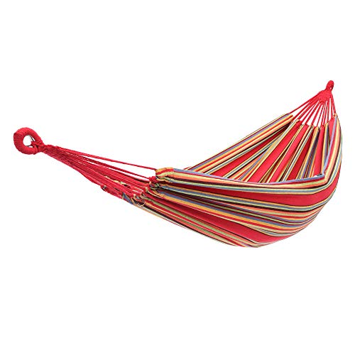 YCCYYYI Amaca Portatile Singola in Cotone, Amaca salvaspazio aggiornata per atio, Cortile, Campeggio, Spiaggia 200 * 150 cm
