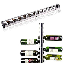 Portabici da Bancone Fai da te regalo Easy Install decorazione domestica moderna parete d'argento di stile 6 + 6 Bottle Holder bottiglia di vino contemporanea Rack design Casa e cucina decorazione del