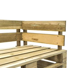 Festnight Divano da Giardino su Pallet con Cuscini Grigi, Divano Esterno Legno FSC Verde