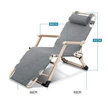 YQAD Sedie a gravità zeroPantaloni Pieghevoli in Tessuto Oxford con Regolazione Multi-velocitàRipristina Senza rumori di Installazione Free Household Outdoor Camping Camping Office Recliner-9