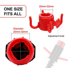 GIKPAL Picchetto di Supporto per Ombrelloni, Base con Gancio Appeso Mare Spiaggia Sabbia Sole Terra, Portaombrelli Massiccio, Puntale, Avvitamento, Adattatori 20-32 mm (2 PCS)