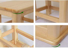 zaizai Divano Sgabello in Legno Massello Famiglia Sgabello Basso per Bambini Sgabello per Scarpe per Adulti Poggiapiedi Sgabello Piccolo Panca Antiscivolo Postura Corretta, per Bagno-28 * 20 * 15 cm