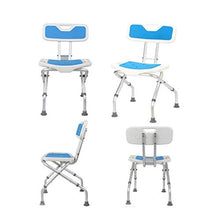 SETSCZY Sedia da Doccia con Sedile Imbottito Sedile da Doccia + maniglioni per bagni Anziani con Schienale Panca da Doccia Sgabello da Bagno Vasca da Bagno