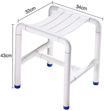 Sgabello da doccia Bagno sgabello bagno con sedia a rotelle Sgabello in acciaio inox da bagno delle feci della sede di scorrimento Anziani Anziani disabili Stool Chair sgabello bagno ( Color : White )