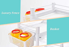 DHR- 3-tier Carrello Medical Clinic Infermiere, salone di bellezza Carrello con doppie Cassetti e Dirt Bucket, plastica strumento di spesa più, 330lbs carico Bagagli servizio di bellezza trolley