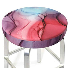 Coprisedie antiscivolo rotondo per sedie e sgabello, con verniciatura a inchiostro a fiamma, super traspirante, elasticizzata, per sedia da bar e sgabello morbido, adatto per sgabelli rotondi da 33 cm