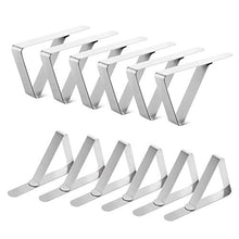 12 mollette per tovaglia, in acciaio inox, per tavoli, per picnic, matrimoni, feste, passeggiate, casa, giardino, forniture