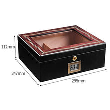 Cigar Humidor Dispositivo di Raffreddamento Household Legno di Cedro Cigar Cabinet Trasparente Protezione Solare Umidificatore Igrometro Elettronico Piano di Vernice