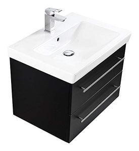Mobile bagno con lavabo Villeroy & Boch Subway 2.0 65cm nero satinato