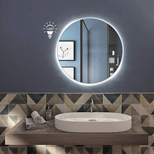 styleglass Specchio Bagno Tondo Personalizzabile Retroilluminato a LED RUBLO, Diamentro 60 cm, Specchio Parete,Spessore Vetro 3mm, Kit Fissaggio Murale Incluso, Grado di Protezione IP20