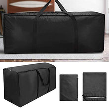 Yosoo Health Gear Borsa per Cuscino Impermeabile, Borsa per mobili da Giardino Pacchetto Oxford, Borsa per Cuscino per mobili Nera con Cerniera e Maniglie per Proteggere i mobili(173 * 76 * 51)