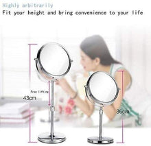 Specchio Specchi da Bagno da Bagno Trucco con Doppio Lato Portatile 1x / 3X ingrandimento Mirror di Trucco Illuminato