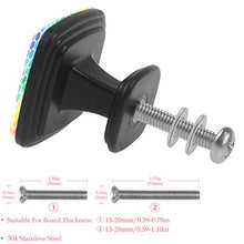 arcobaleno 4 PCS Pomelli per Porta, Pomolo per Mobile, Pomelli per Mobili con Viti, Maniglia per Armadietto, Pomelli per Porta, Pomelli per Cassetti per Porta, Armadio, Cassetto e Credenza