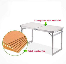 Tavolo da picnic all'aperto Tavolo da pranzo portatile Tavolo da pranzo in lega di alluminio tavolo con una capacità di 50 kg tavolino temporaneo in giardino comodo manico tavolo barbecue conveniente