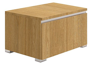 Pino bagni pioppo 600 Madagascar 64 T22-Mobiletto con Gambe 2 cm, Coperchio, 1 Vasca e Maniglia uñero Metallico Roble Claro