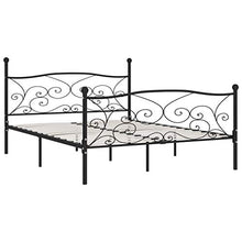 SKM Giroletto con Doghe Nero in Metallo 180x200 cm (24.3kg)