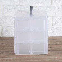 Candeon Scatola portaoggetti - Scatola portaoggetti per Gioielli in plastica Trasparente Scatola per contenitori per contenitori Artigianali