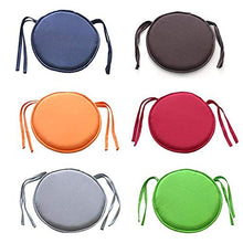 Joasung Cuscini rotondi per sedie da pranzo, con cordoncini, per patio, casa, auto, divano, ufficio, tatami, decorazione per interni ed esterni, 40 cm × 40 cm, confezione da 2 pezzi