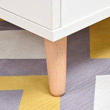 HOMCOM Tavolino da Salotto Moderno con Anta e Cassetto, Mobile Basso per Soggiorno e Ufficio Bianco, 100x50x40cm