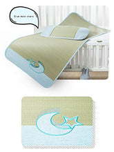MBY Materassino in bambù, Neonato Bambino Bambino Scuola Materna Due Pezzi Stuoia di Paglia, Nessuna Tintura Nessuna Aggiunta Nessuna Formaldeide (Color : A, Size : 160×80cm)