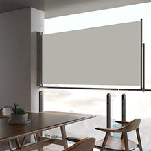 Festnight Tenda da Sole Laterale per Patio, Tende da Sole Paravento Laterale 80x300 cm Crema