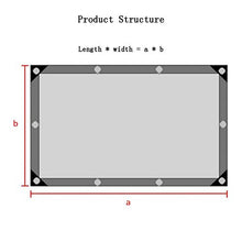 HTL - Rete per ombreggiatura nera resistente, 12 pin, tasso di ombreggiatura 95%, panno spesso usato per la protezione solare per balcone, cortile, auto, nero, 3 m x 4 m