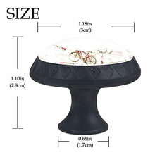 Set di 4 maniglie rotonde per armadio da cucina, credenza, cassettiera, cassettiera, con viti, per cucina, comò, armadietto, bagno, armadio, torre Eiffel di Parigi