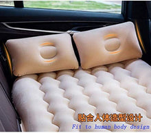 Lettino da viaggio Letto gonfiabile Motivo a onde doppio ingranaggi Tornio floccato Materasso Viaggi testa dell'automobile di Guardia cuscino d'aria letto multifunzionale auto gonfiabile Bed 5-19