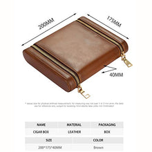 Humidars Cigar Humidor - Pelle Humidor portasigari di Viaggio Cigar Box Portatile Zip di Legno di Cedro umidificatore Cigar Humidor Gift Box/W Packaging mantenerlo Fresco .Scatola di immagazzinaggio