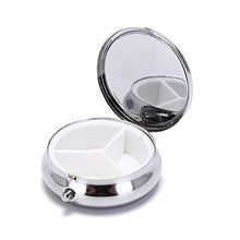 CTOBB Organizzatore di medicinali Portapillole Portatile Contenitore per Il Trucco Pildoras Estuche Portapillole Pieghevole Portapillole in Metallo, D
