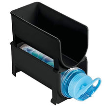 mDesign Set da 2 Moderni portabottiglie Vino impilabili – Scaffale per Bottiglie impilabili di Acqua e Altre Bevande – Elegante Porta Vino per la Cucina e la dispensa – Nero